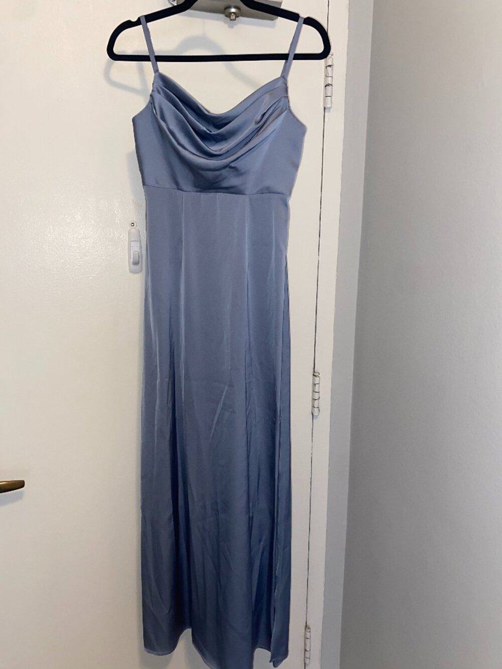 Azazie Dusty Blue Tank Bridesmaid Dress